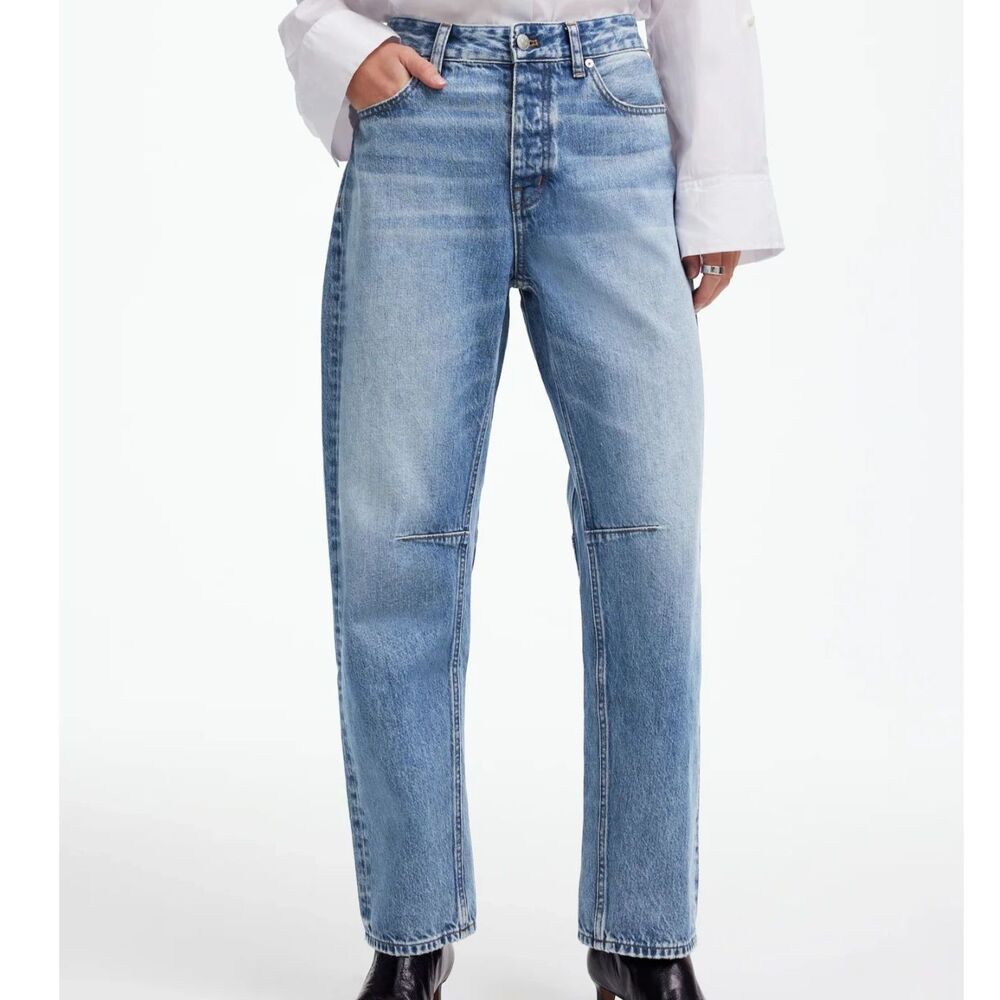 Madewell Darted Barrel Leg Jeans, Size 24